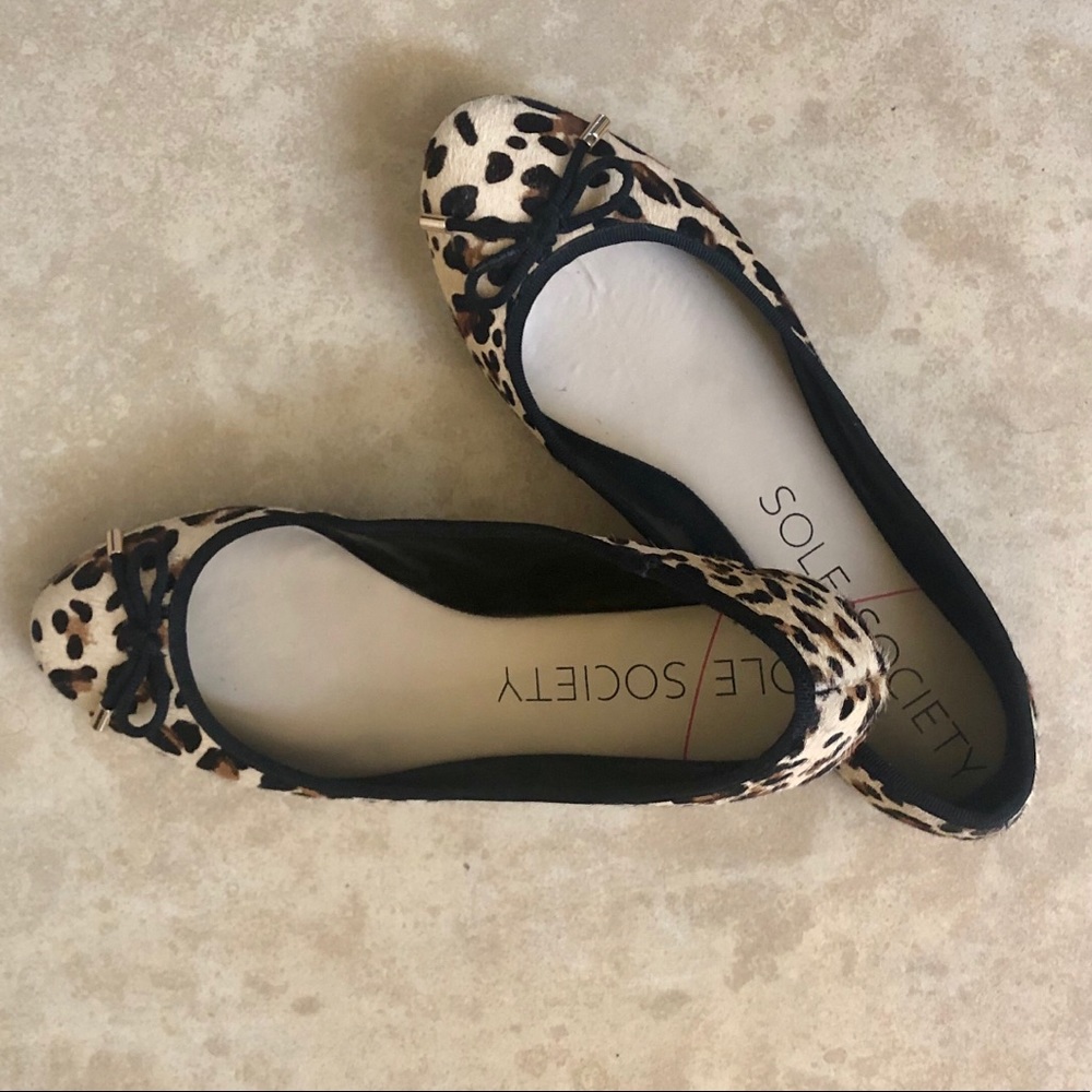 Animal Print Flats - 7.5